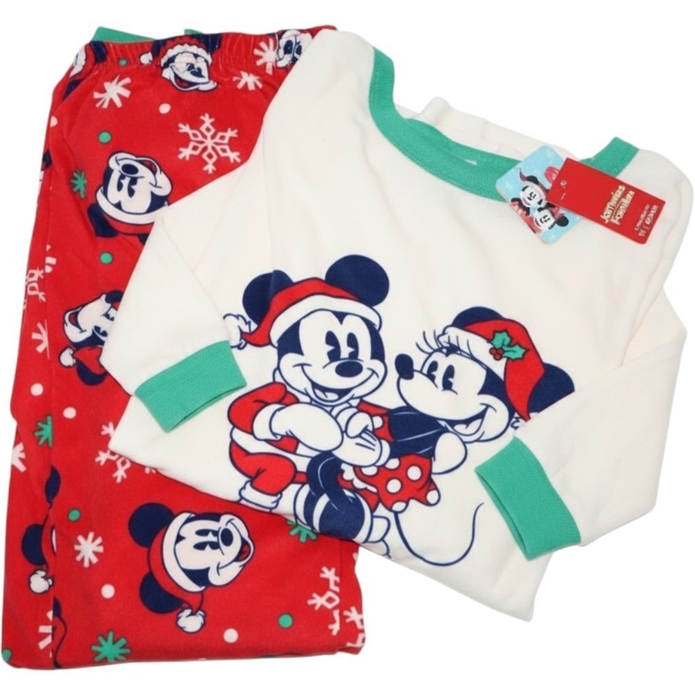 DISNEY Mickey Minnie Jammies Families Christmas Pajamas 2 PC Set Women's 1X NEW